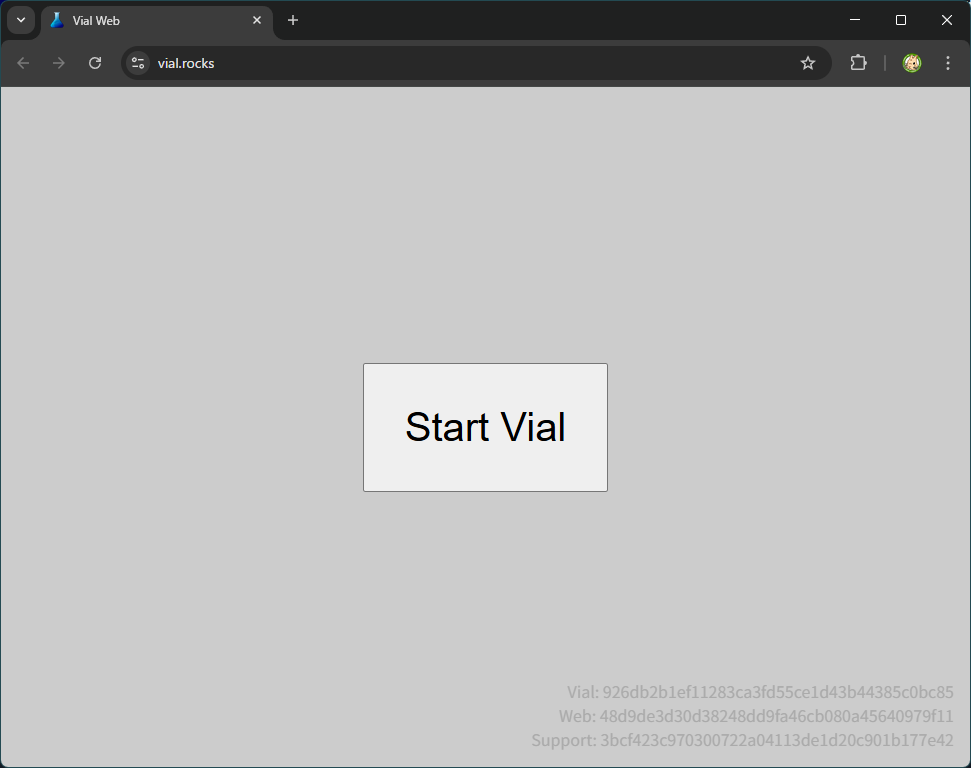 Start Vial